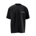 Alfa Tasarımlı Unisex Oversize Pamuklu T-shirt - Görsel 9