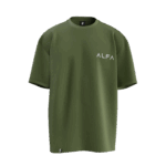 Alfa Tasarımlı Unisex Oversize Pamuklu T-shirt - Görsel 6