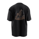 Alfa Tasarımlı Unisex Oversize Pamuklu T-shirt - Görsel 7