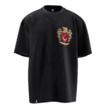 Bozkurt Arma Tasarımlı Unisex Oversize Pamuklu T-shirt