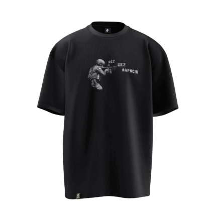 Gez Göz Arpacık Tasarımlı Unisex Oversize Pamuklu T-shirt