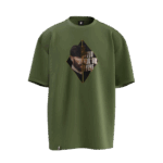 Atatürk Tasarımlı Unisex Oversize Pamuklu T-shirt - Görsel 4