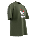 Atatürk v3 Tasarımlı Unisex Oversize Pamuklu T-shirt - Görsel 3