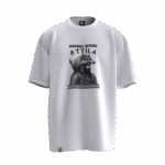 Attila Tasarımlı Unisex Oversize Pamuklu T-shirt - Görsel 3