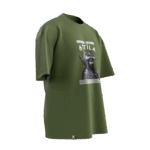 Attila Tasarımlı Unisex Oversize Pamuklu T-shirt - Görsel 4