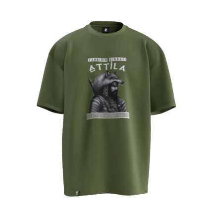 Attila Tasarımlı Unisex Oversize Pamuklu T-shirt