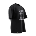 Attila Tasarımlı Unisex Oversize Pamuklu T-shirt - Görsel 6