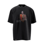 Baybars Tasarımlı Unisex Oversize Pamuklu T-shirt - Görsel 6