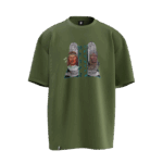 Bilge Kağan Kültegin Tasarımlı Unisex Oversize Pamuklu T-shirt