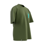 Bozkurt Simgesi Tasarımlı Unisex Oversize Pamuklu T-shirt - Görsel 5