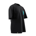 Bozkurt Simgesi Tasarımlı Unisex Oversize Pamuklu T-shirt - Görsel 2