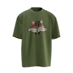 Bumin - İstemi Kağan Tasarımlı Unisex Oversize Pamuklu T-shirt