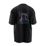 Burkut Tasarımlı Unisex Oversize Pamuklu T-shirt