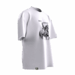 Dede Korkut Tasarımlı Unisex Oversize Pamuklu T-shirt - Görsel 3