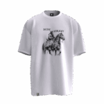 Dede Korkut Tasarımlı Unisex Oversize Pamuklu T-shirt - Görsel 4