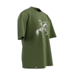 Dede Korkut Tasarımlı Unisex Oversize Pamuklu T-shirt - Görsel 5