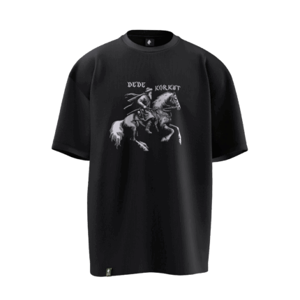 Dede Korkut Tasarımlı Unisex Oversize Pamuklu T-shirt