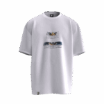 Burkut Gökbörü Tasarımlı Unisex Oversize Pamuklu T-shirt - Görsel 4