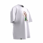 Geyik Tasarımlı Unisex Oversize Pamuklu T-shirt - Görsel 2