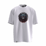 Bozkurt Tasarımlı Unisex Oversize Pamuklu T-shirt - Görsel 4
