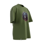 Bozkurt Tasarımlı Unisex Oversize Pamuklu T-shirt - Görsel 5