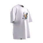 Kurt & Kartal Tasarımlı Unisex Oversize Pamuklu T-shirt - Görsel 3