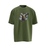 Kurt & Kartal Tasarımlı Unisex Oversize Pamuklu T-shirt - Görsel 5