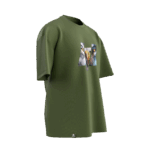 Kurt & Kartal Tasarımlı Unisex Oversize Pamuklu T-shirt - Görsel 2