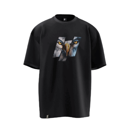 Kurt & Kartal Tasarımlı Unisex Oversize Pamuklu T-shirt