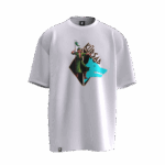 Kürşad Tasarımlı Unisex Oversize Pamuklu T-shirt - Görsel 5