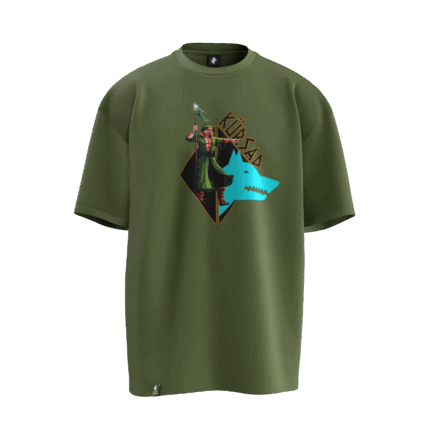 Kürşad Tasarımlı Unisex Oversize Pamuklu T-shirt