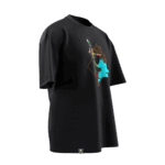 Kürşad Tasarımlı Unisex Oversize Pamuklu T-shirt - Görsel 3