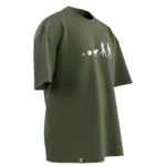 Kurttan Geldik Tasarımlı Unisex Oversize Pamuklu T-shirt - Görsel 3