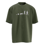 Kurttan Geldik Tasarımlı Unisex Oversize Pamuklu T-shirt - Görsel 4