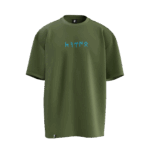Burkut Tasarımlı Unisex Oversize Pamuklu T-shirt - Görsel 9