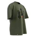 Türk Mitolojisi (Tulpar-Abra-Burkut) Tasarımlı Unisex Oversize Pamuklu T-shirt - Görsel 2