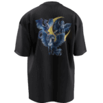Türk Mitolojisi (Tulpar-Abra-Burkut) Tasarımlı Unisex Oversize Pamuklu T-shirt - Görsel 8