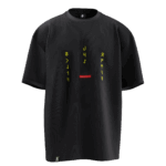 Türk Mitolojisi (Tulpar-Abra-Burkut) Tasarımlı Unisex Oversize Pamuklu T-shirt - Görsel 4
