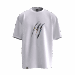 Pençe Tasarımlı Unisex Oversize Pamuklu T-shirt - Görsel 4
