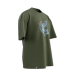 Shaman Dream Tasarımlı Unisex Oversize Pamuklu T-shirt - Görsel 4