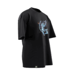 Shaman Dream Tasarımlı Unisex Oversize Pamuklu T-shirt - Görsel 2