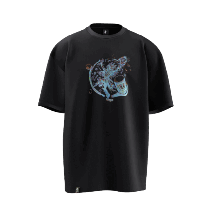 Shaman Dream Tasarımlı Unisex Oversize Pamuklu T-shirt