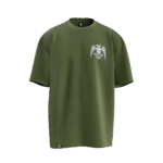 Selçuklu Tasarımlı Unisex Oversize Pamuklu T-shirt - Görsel 6