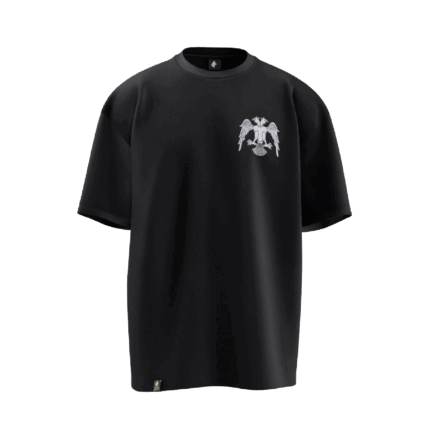 Selçuklu Tasarımlı Unisex Oversize Pamuklu T-shirt