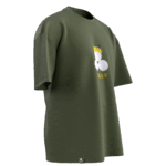 Timur v2 Tasarımlı Unisex Oversize Pamuklu T-shirt - Görsel 3