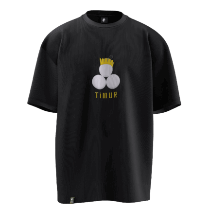 Timur v2 Tasarımlı Unisex Oversize Pamuklu T-shirt