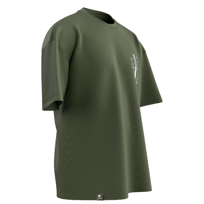 tt v2 (4) Turan Tactics v2 Tasarımlı Unisex Oversize Pamuklu T-shirt - Görsel 5