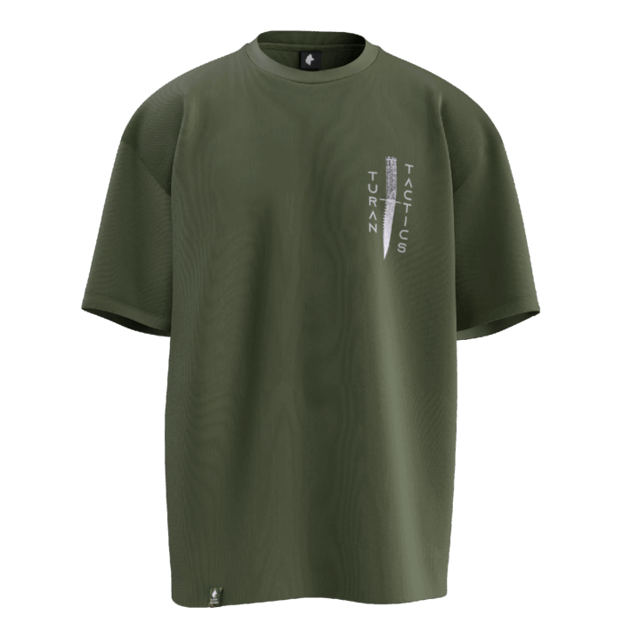 tt v2 (5) Turan Tactics v2 Tasarımlı Unisex Oversize Pamuklu T-shirt - Görsel 6