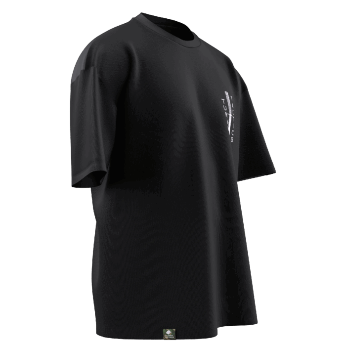 tt v2 (6) Turan Tactics v2 Tasarımlı Unisex Oversize Pamuklu T-shirt - Görsel 2