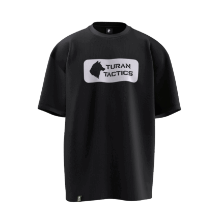 Turan Tactics Tasarımlı Unisex Oversize Pamuklu T-shirt